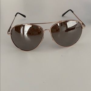 Gold Rimmed Sunglasses